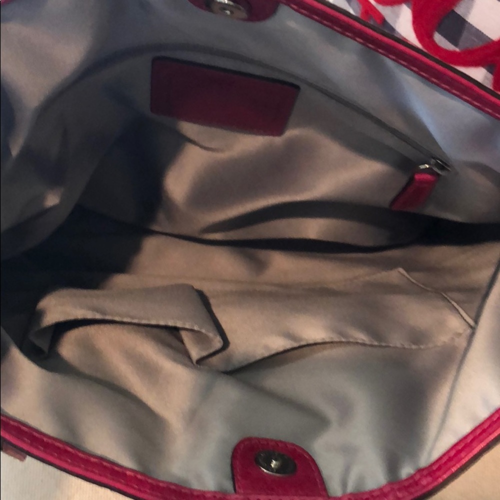 Coach pink quilted leather bag - Picture 5 of 9